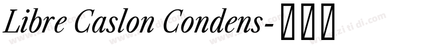 Libre Caslon Condens字体转换